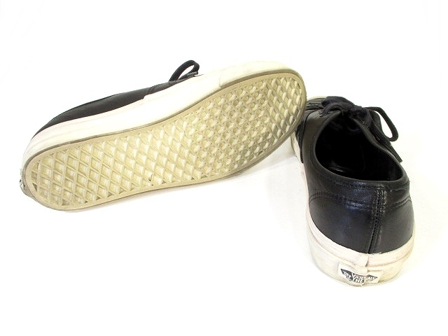 バンズ Vans スニーカー レザー 本革 ローカット 黒 ブラック 26 Zx メンズ 146 ベクトルパーク