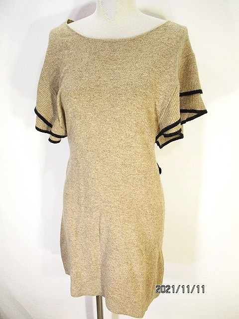 ビームスハート Beams Heart ニット ワンピース Aライン ベージュ レディース 146 ベクトルパーク