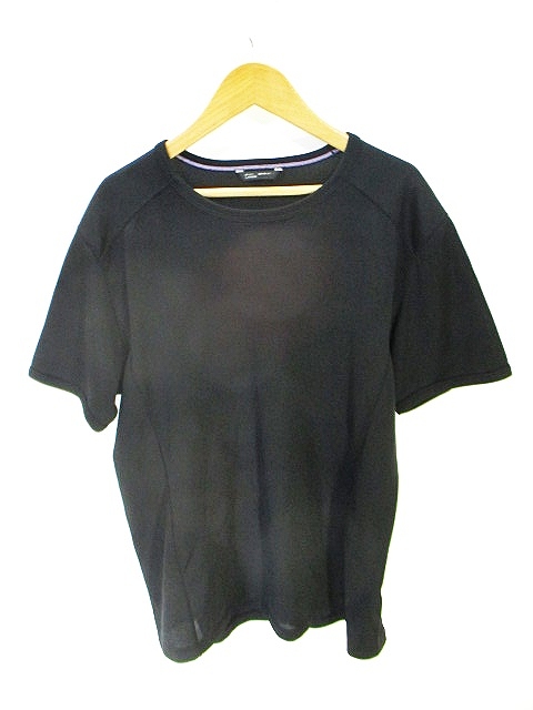 ユニクロ Uniqlo スポーツ ウェア Tシャツ カットソー 半袖 クルーネック 黒 ブラック L メンズ 146 ベクトルパーク