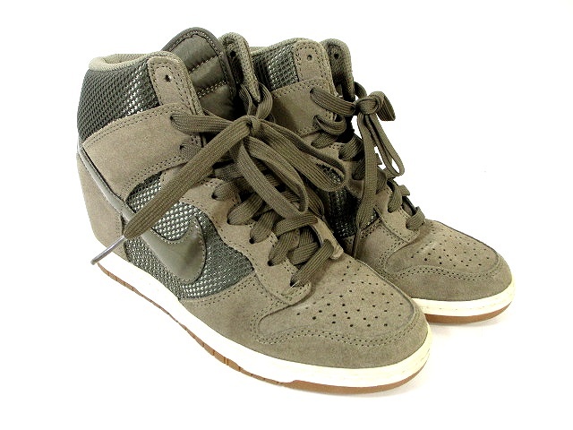 ナイキ Nike Dunk Sky Hi Mesh ダンク スカイハイ インヒール ハイカット スニーカー カーキ 23 5 300 レディース 146 ベクトルパーク