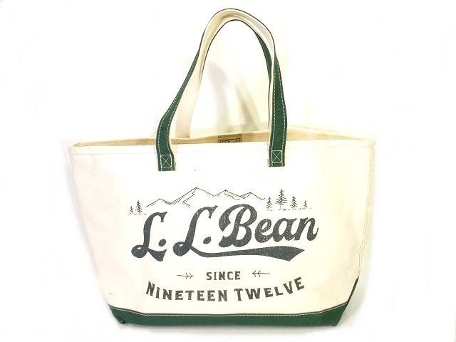 エルエルビーン L L Bean キャンバス トート バッグ 大容量 ホワイト グリーン メンズ 146 ベクトルパーク
