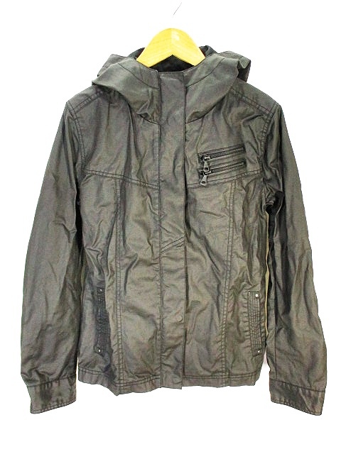 ユニクロ Uniqlo Coatedcloth ジャケット フーディ ブラック 黒 M メンズ 146 ベクトルパーク