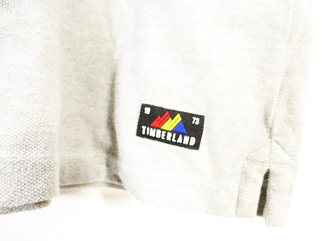 ティンバーランド Timberland ポロ シャツ 半袖 グレー 柄 S 国内正規 ZX メンズ