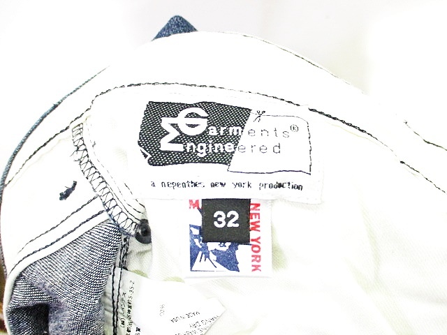 エンジニアードガーメンツ Engineered Garments デニム パンツ ボタンフライ インディゴ ワンポイント 32 ZX メンズ エンジニアードガーメンツ Engineered Garments デニム パンツ ボタンフライ インディゴ ワンポイント 32 ZX メンズ
