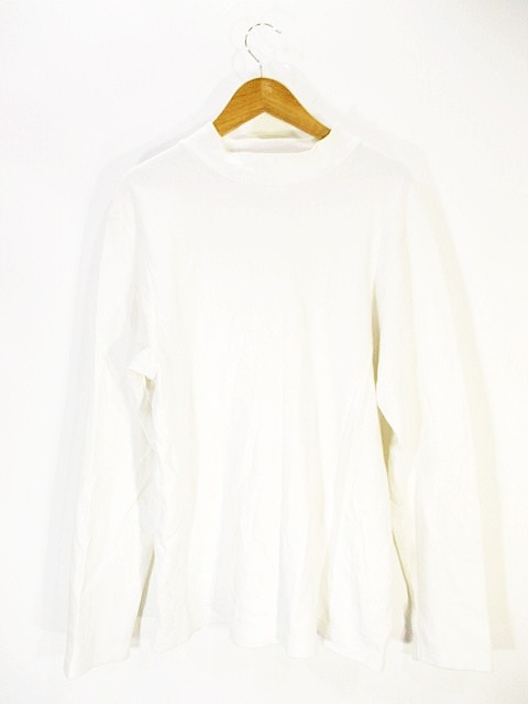 ジーユー Gu Tシャツ カットソー モックネック 長袖 無地 コットン ホワイト 白 Sizes メンズ 146 ベクトルパーク ジーユー Gu Tシャツ カットソー モックネック 長袖 無地 コットン ホワイト 白 Sizes メンズ 146 ベクトルパーク