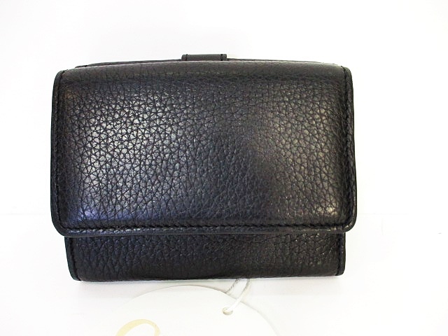 未使用品 クロエ CHLOE 財布 三つ折り 南京錠 ABY ブラック 黒  