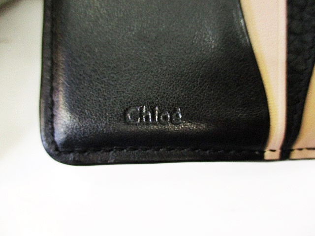 未使用品 クロエ CHLOE 財布 三つ折り 南京錠 ABY ブラック 黒  