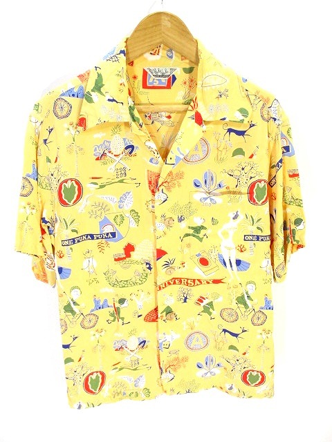 サンサーフ　アロハシャツ　イエロー SUNSURF(サンサーフ)スペシャルエディション・長袖アロハシャツ