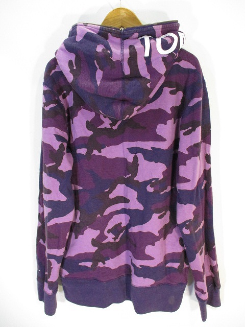 Supreme 紫パープル迷彩 ミリタリージャケット Lサイズ　軍　カモフラ トミー TOMMY スウェット ジップアップ パーカー 長袖 迷彩