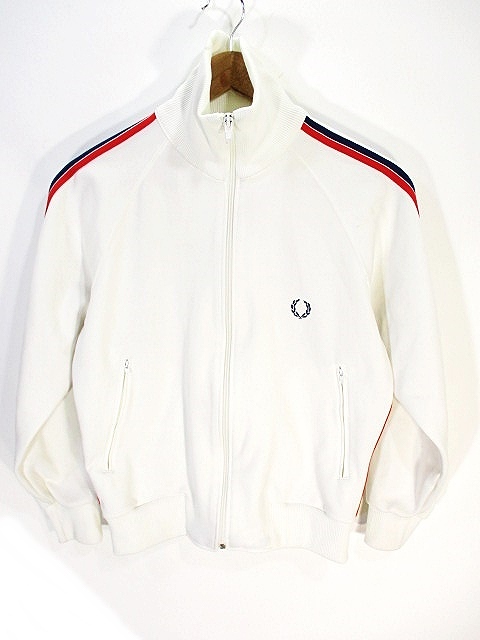 フレッドペリー FRED PERRY トラック ジャケット ジップアップ 白 