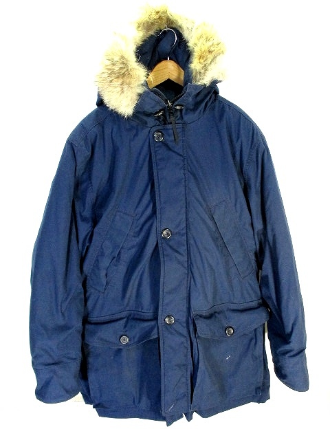 エディーバウアー EDDIE BAUER 80年代 黒タグ ポーラー パーカー 紺 