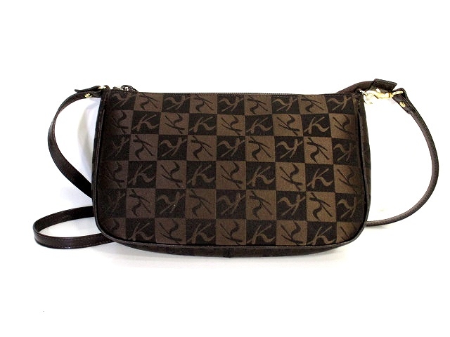クミキョク 組曲 Kumikyoku ショルダー バッグ 鞄 総柄 茶色 ブラウン レディース 146 ベクトルパーク