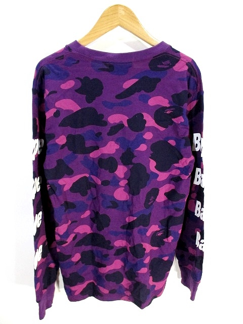 アベイシングエイプ A BATHING APE Tシャツ カットソー 長袖 迷彩