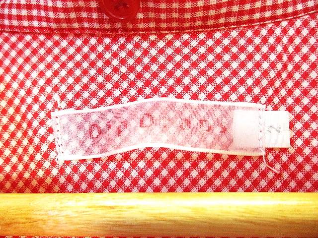 ディップドロップス Dip Drops シャツ ワンピース 七分袖 ギンガムチェック レース 刺繍 ミニ丈 レッド 赤 Size2 レディース 146 ベクトルパーク ディップドロップス Dip Drops シャツ ワンピース 七分袖 ギンガムチェック レース 刺繍 ミニ丈 レッド 赤 Size2 レディース 146 ベクトルパーク
