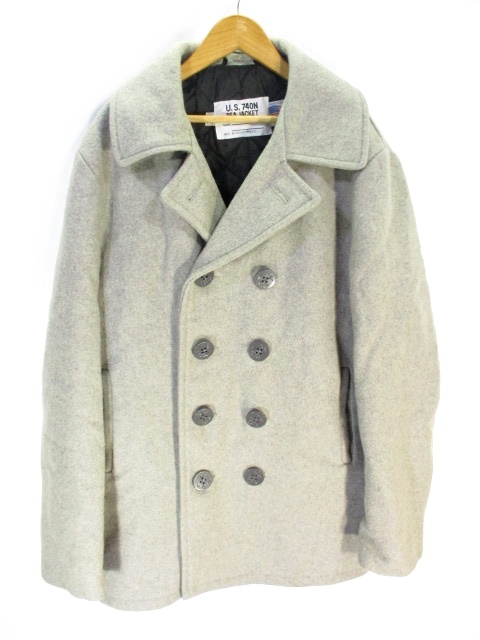 ショット Schott ピーコート Pコート 中綿 ダブル ジャケット 無地 グレー 40 メンズ 146 ベクトルパーク ショット Schott ピーコート Pコート 中綿 ダブル ジャケット 無地 グレー 40 メンズ 146 ベクトルパーク