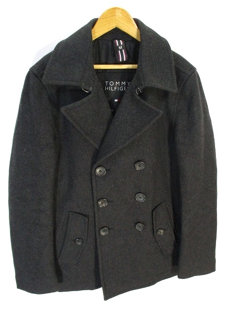 トミーヒルフィガー Tommy Hilfiger Pコート ジャケット ダブル グレー M 国内正規 メンズ 146 ベクトルパーク