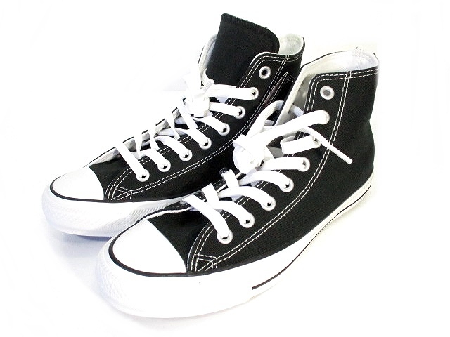 未使用品 コンバース Converse All Star 100 Colors Hi オールスター カラーズ ハイカット スニーカー 黒 ブラック 26 メンズ 146 ベクトルパーク