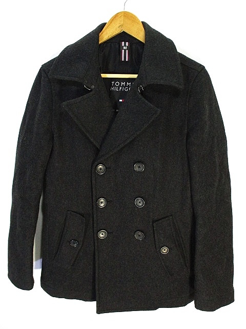トミーヒルフィガー TOMMY HILFIGER Pコート ダブル グレー S 国内正規