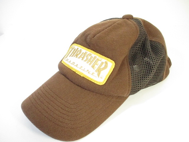 スラッシャー Thrasher メッシュ キャップ 帽子 茶色 ブラウン メンズ 146 ベクトルパーク スラッシャー Thrasher メッシュ キャップ 帽子 茶色 ブラウン メンズ 146 ベクトルパーク