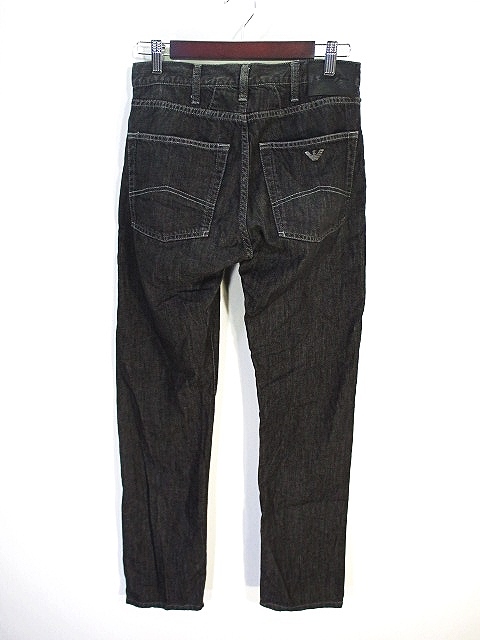 アルマーニ ジーンズ ARMANI JEANS デニム パンツ ロング グレー 