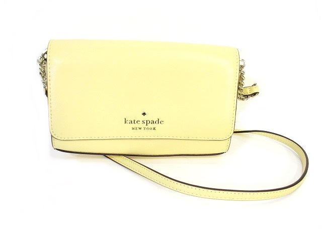 ケイトスペード KATE SPADE ショルダー ポーチ バッグ 鞄 黄色 
