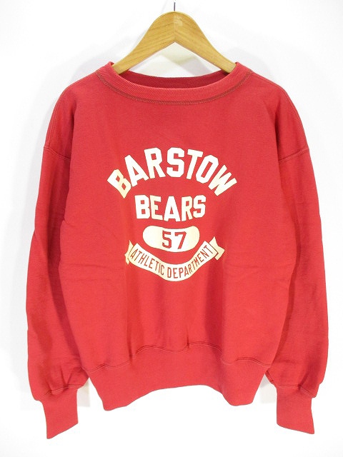 ＪOＥです。 ジョーマッコイ JOE McCOY スウェット トレーナー 長袖 プリント 赤