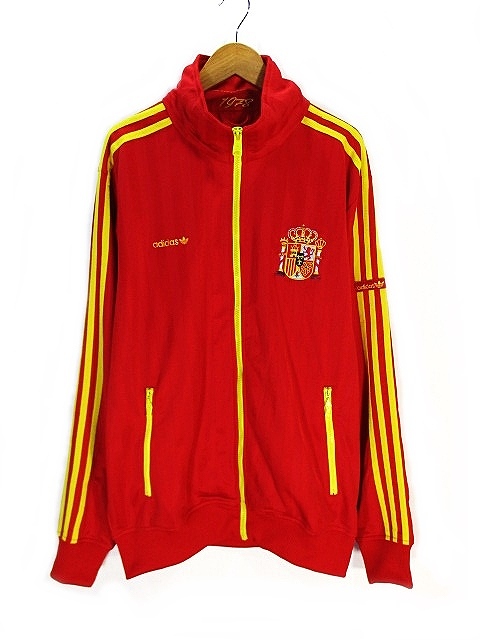 アディダス ジャージ トラックジャケット Lサイズ adidas 赤 （美品 