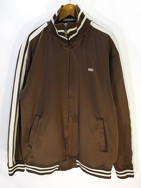 バンズ VANS トラック ジャケット ジャージ 茶色 ブラウン メンズ 146 