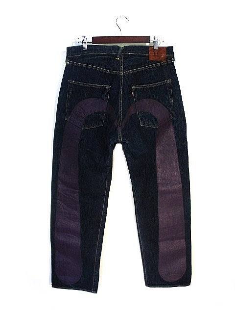 エヴィス EVISU セルビッチ デニム パンツ ビッグカモメ プリント 