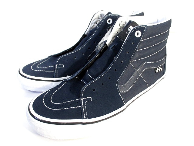 バンズ VANS 美品 SK8 HI VN0A5FCCLKZ ハイカット スニーカー 紺 