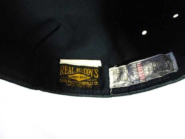 ザリアルマッコイズ THE REAL McCOY'S ワーク キャップ 帽子 紺