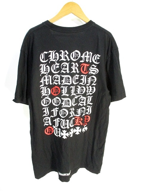 90s ファッション Chrome Hearts 黒 Tシャツ L