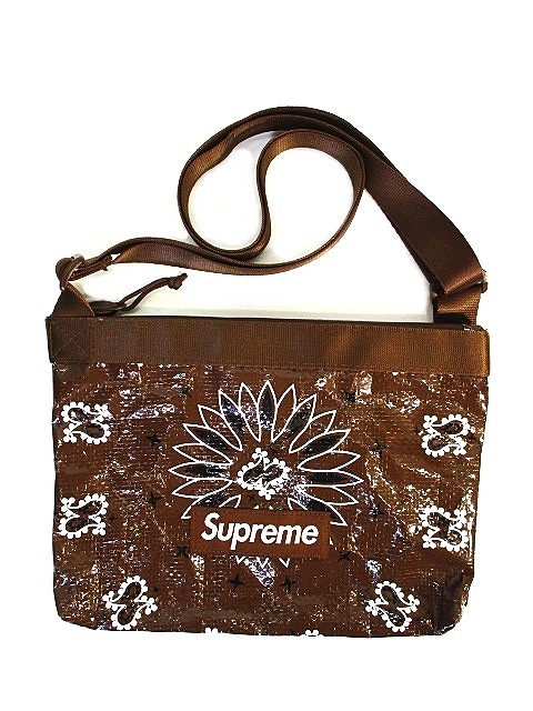 シュプリーム SUPREME バンダナ サコッシュ ショルダーバッグ 