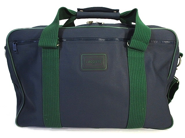 ラコステ LACOSTE 2way ボストン バッグ 旅行かばん 多収納 ロゴ 