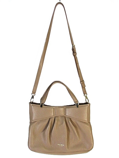 ケイトスペード KATE SPADE リボンモチーフ 2way レザー バッグ ハンド 
