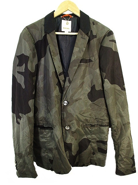 ディーゼル DIESEL ディーゼル DIESEL テーラード ジャケット 迷彩柄 L 