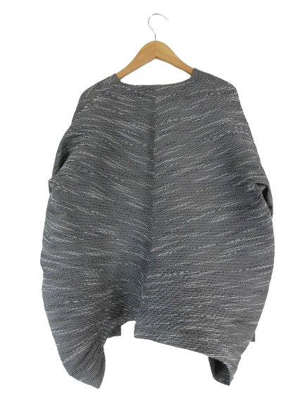 I.S. イッセイミヤケ ノーカラーニットジャケット ISSEY MIYAKE