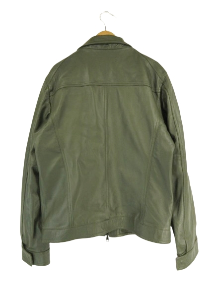 シカス SICAS レザー ジャケット ライダース シングル ラム 無地