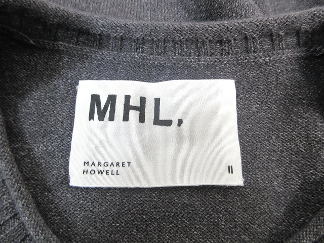 【美品】 マーガレットハウエル MHL. ニットベスト ベスト プルオーバー 良品 MHL. エムエイチエル ニットベスト リネン混 マーガレット