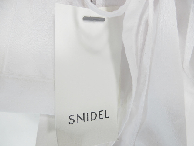 未使用品 スナイデル SNIDEL ダブル スリーブ ブラウス 半袖 無地