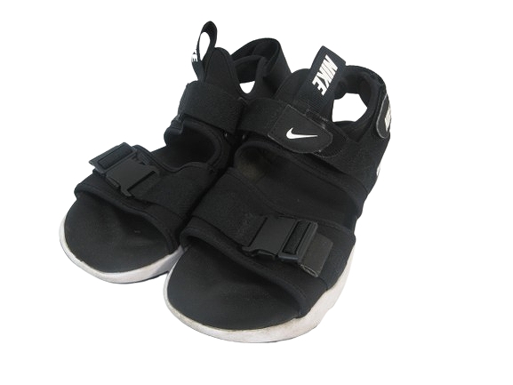 ナイキ NIKE サンダル ロゴ マジックテープ 無地 ブラック