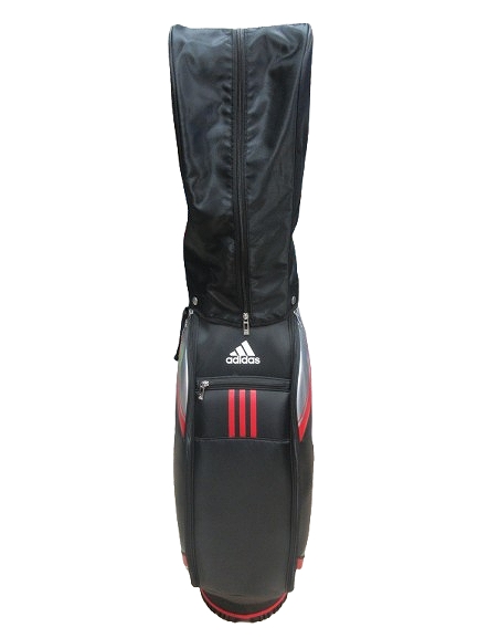 専用adidas ゴルフバッグ キャディバッグ　ブラック/レッド adidas キャディバッグ 黒 赤 専用adidas ゴルフバッグ キャディバッグ