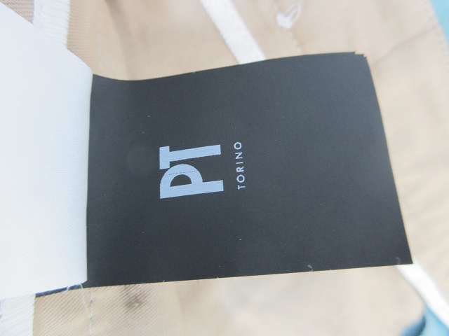 【中古】ピーティートリノ PT TORINO パンツ スラックス ストレート 無地 ブルー系 サイズ48 QQQ メンズ ピーティートリノ PT TORINO パンツ スラックス ストレート 無地