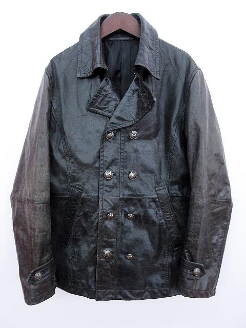 アトリエサブフォーメン Atelier Sab For Men A S M ジャケット コート ハーフ レザー ゴート 52 黒 メンズ 148 ベクトルパーク