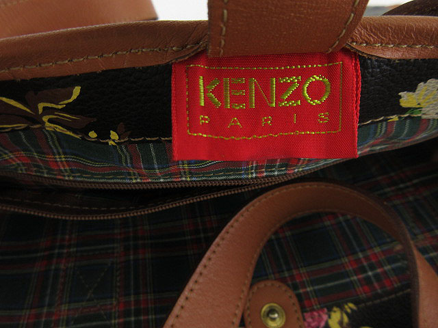 ケンゾー Kenzo バッグ トート セミショルダー 花柄 黒 ブラック Tk レディース 148 ベクトルパーク