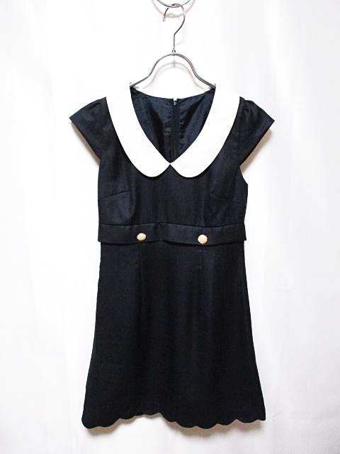 ピンキーガールズ Pinky Girls ワンピース 半袖 ミニ S 紺 ネイビー レディース 150 ベクトルパーク