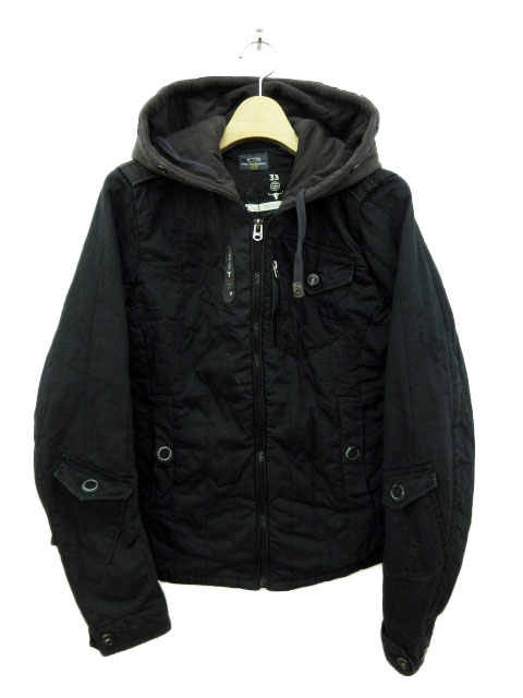 ジースターロウ G-Star RAW ジャケット ジャンパー ジップアップ S 黒 