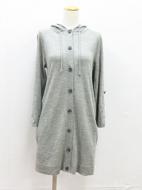 theory luxe グレー フード付きパーカー