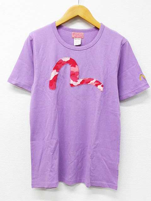 エヴィスドンナ EVISU DONNA Tシャツ カットソー 半袖 クルーネック 