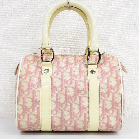 クリスチャン ディオール ピンクラメラメ柄タンクトップ 白 可愛い  